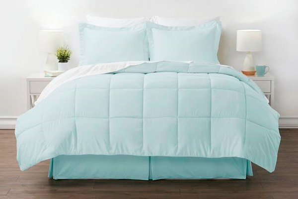 FaFurn - 6-Piece Reversible Comforter Set (AQUABLCS589175)