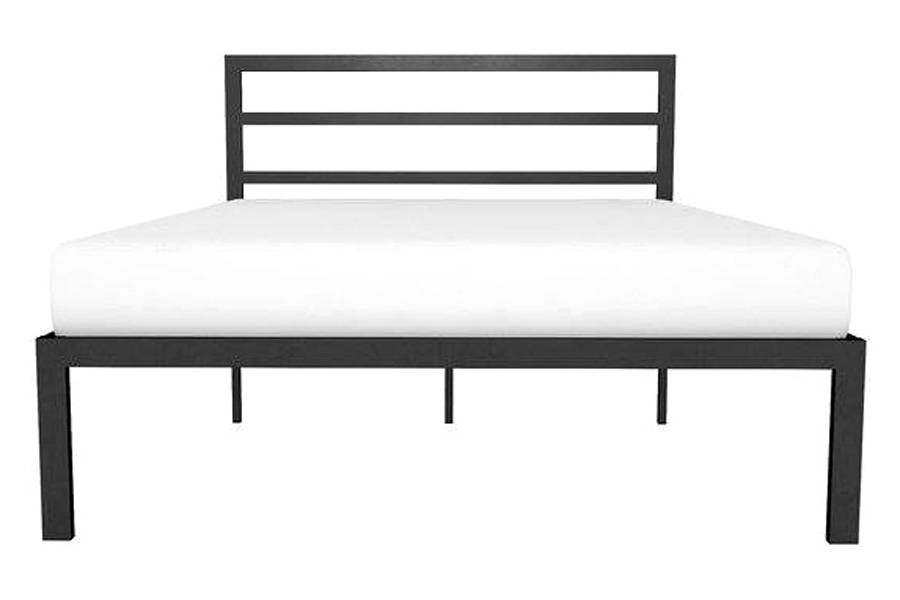 FaFurn Metal Platform Bed Frame with Headboard Included - Queen Size