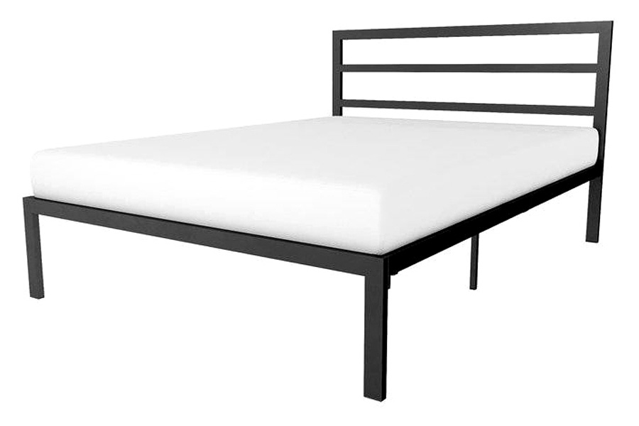 FaFurn - Metal Platform Bed Frame with Headboard Included