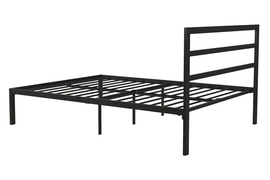 FaFurn Metal Platform Bed Frame with Headboard Included - Queen Size