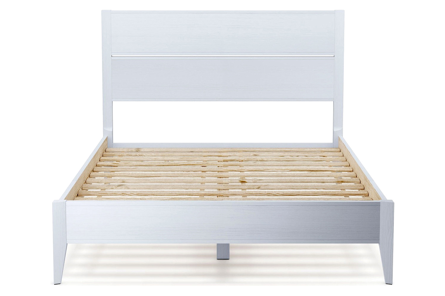 FaFurn - Mid Century Slatted Platform Bed