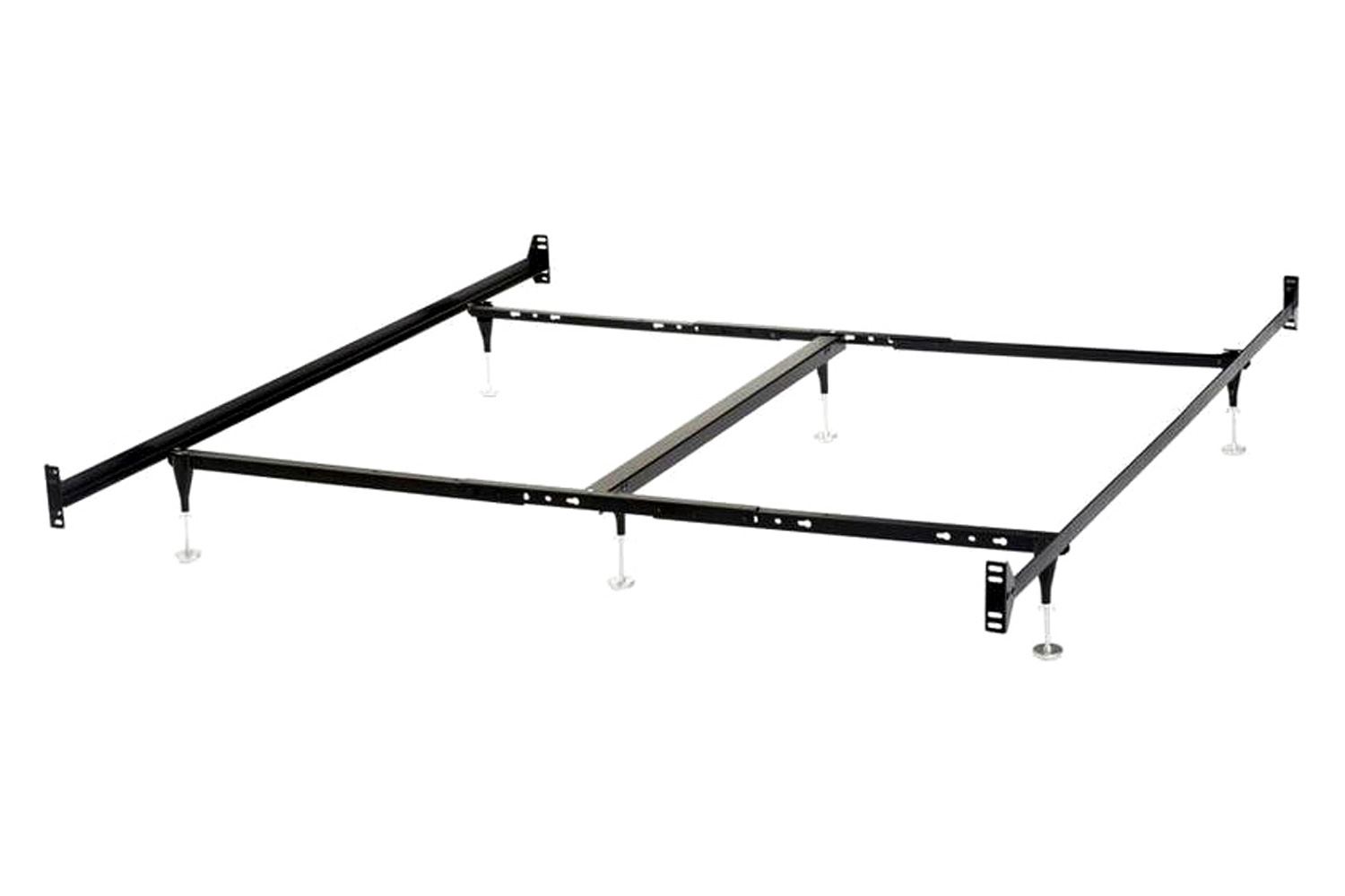 FaFurn - Metal Bed Frame with Bolt-On Headboard Footboard Brackets