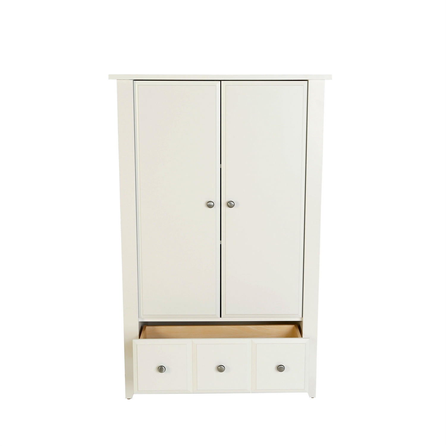 FaFurn - Wardrobe in Soft White, Wood