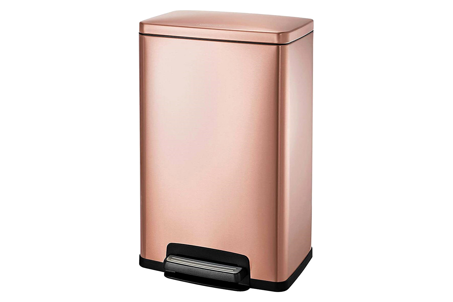 FaFurn Stainless Steel 13-Gallon Kitchen Trash Can with Step Lid - Copper Rose Gold