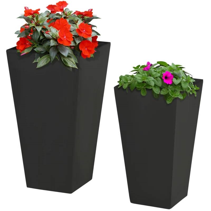 FaFurn - Set of 2 Modern Lightweight Flower Pot Planters