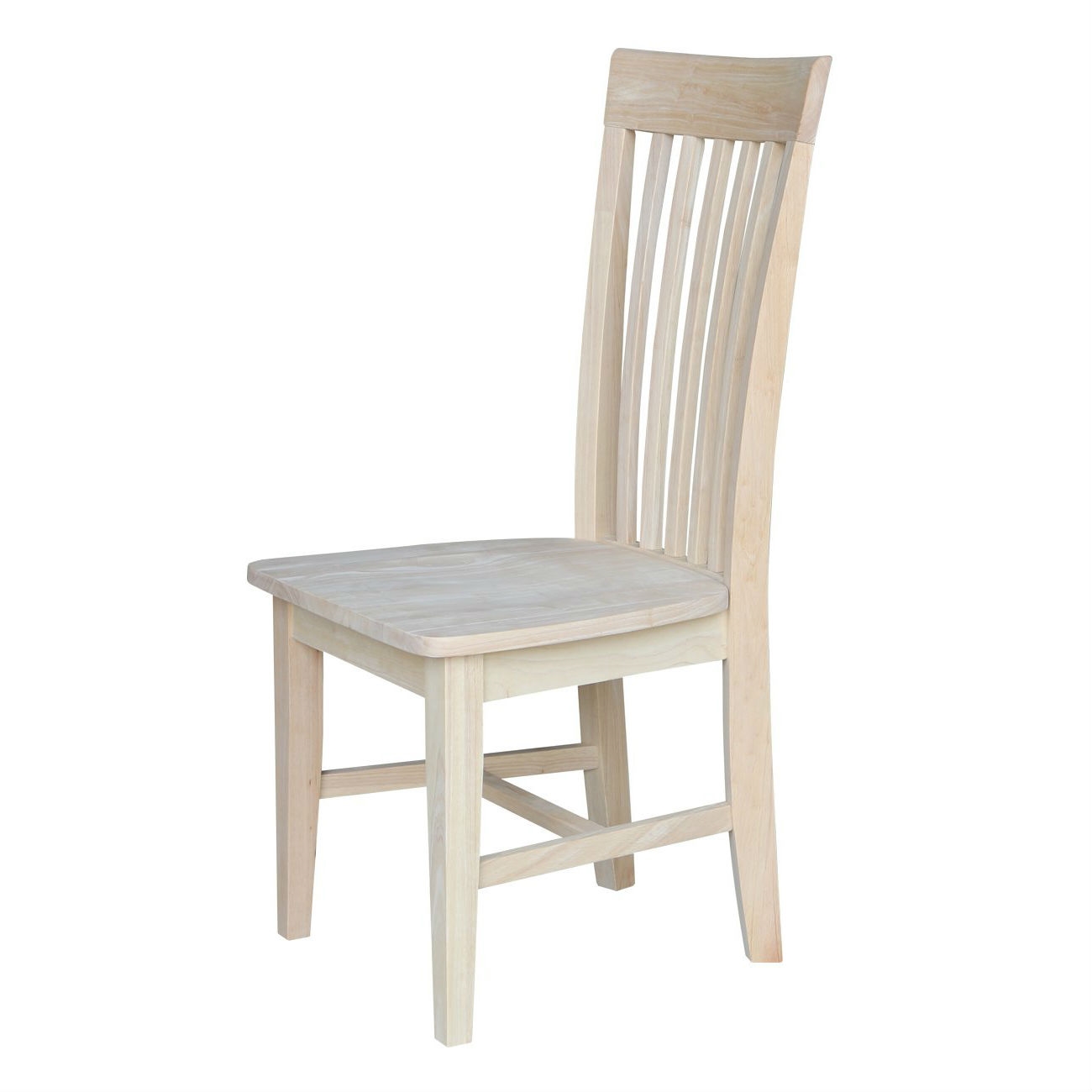 FaFurn - Set of 2 Dining Chairs with High Back in Beige