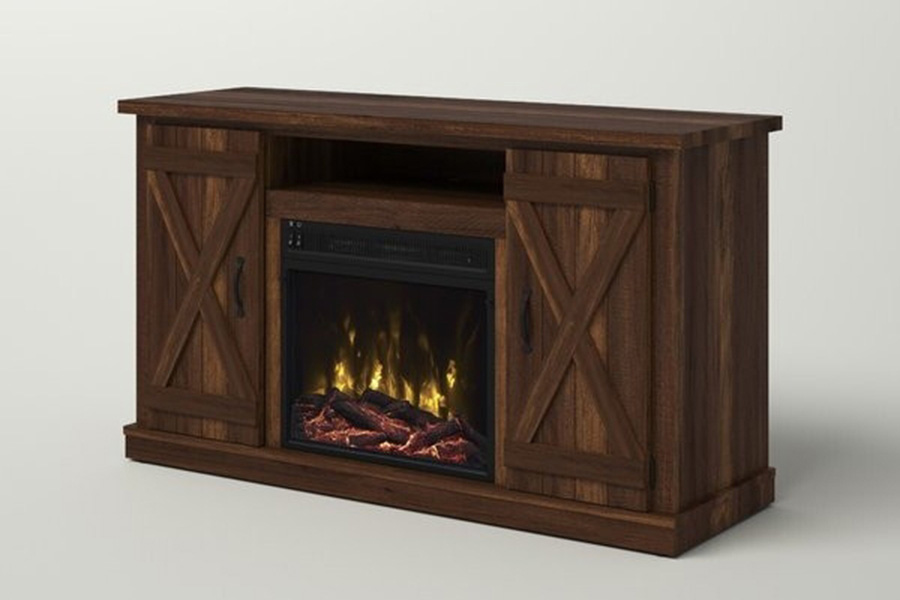 FaFurn - Farmhouse TV Entertainment Electric Fireplace