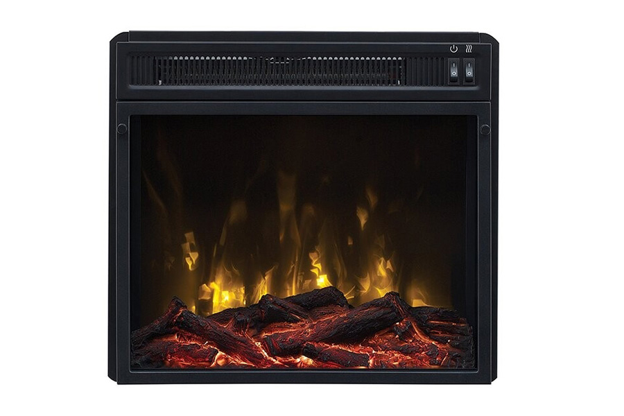 FaFurn Farmhouse TV Entertainment Electric Fireplace - Rustic Espresso