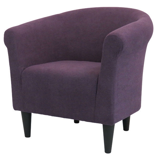 FaFurn Club Chair - Purple, Fabric