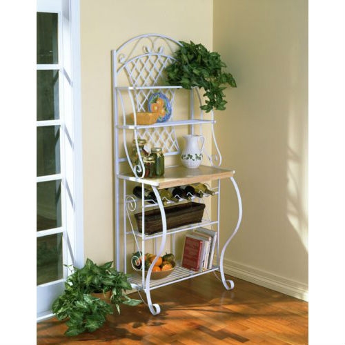 FaFurn - Bakers Rack with 5 Shelves for Kitchen or Pantry in Metal