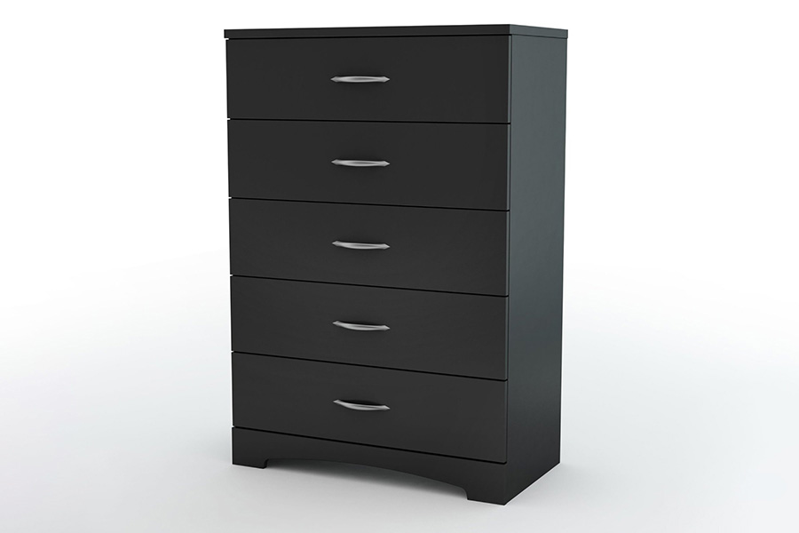 FaFurn - Modern 5-Drawer Bedroom Chest in Wood Finish