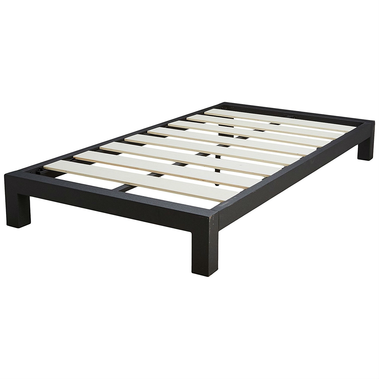 FaFurn - Platform Bed Frame with Wide Wood Slats