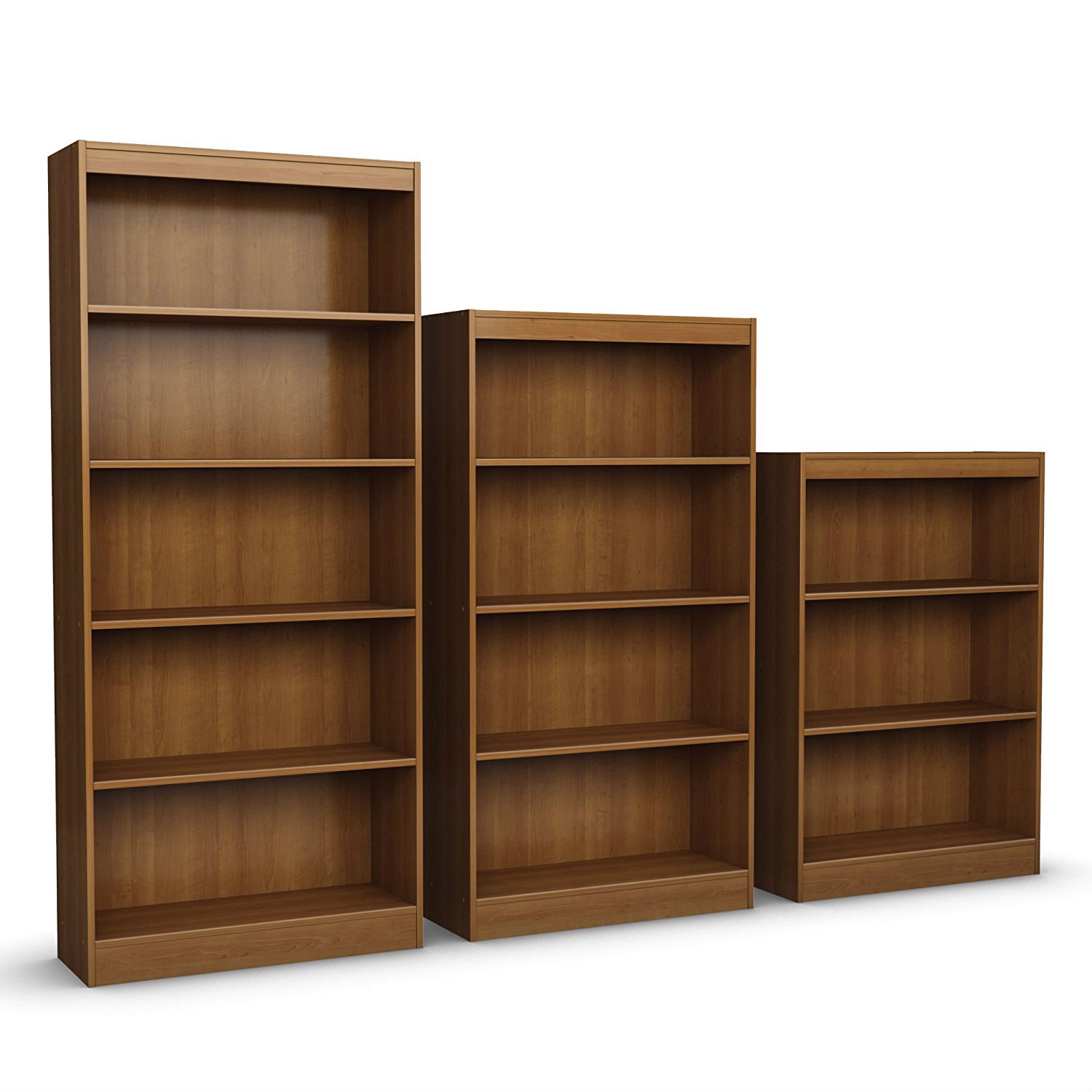 FaFurn 4-Shelf Bookcase - Cherry, Wood