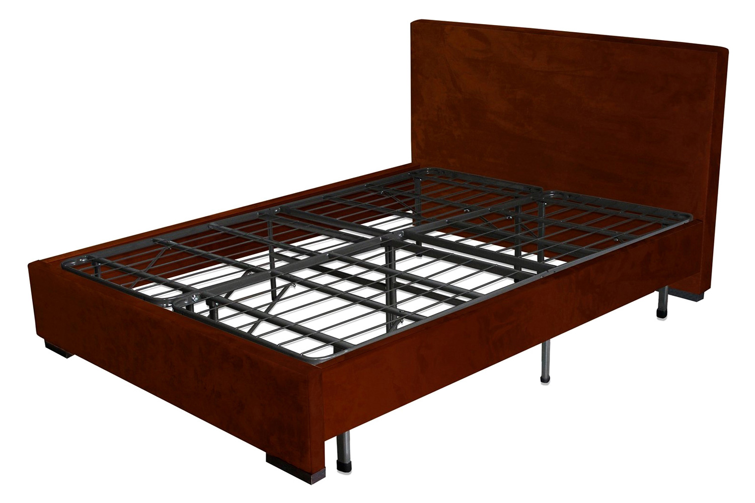 FaFurn - Twin Extra Long Metal Platform Bed Frame with Storage Space