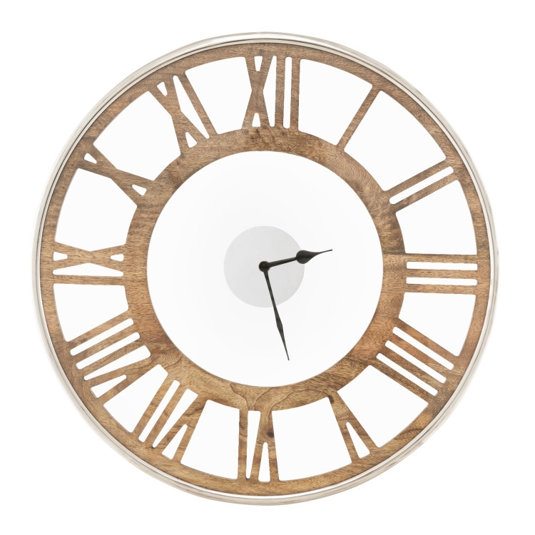 FaFurn - Farmhouse Wall Clock with Roman Numerals