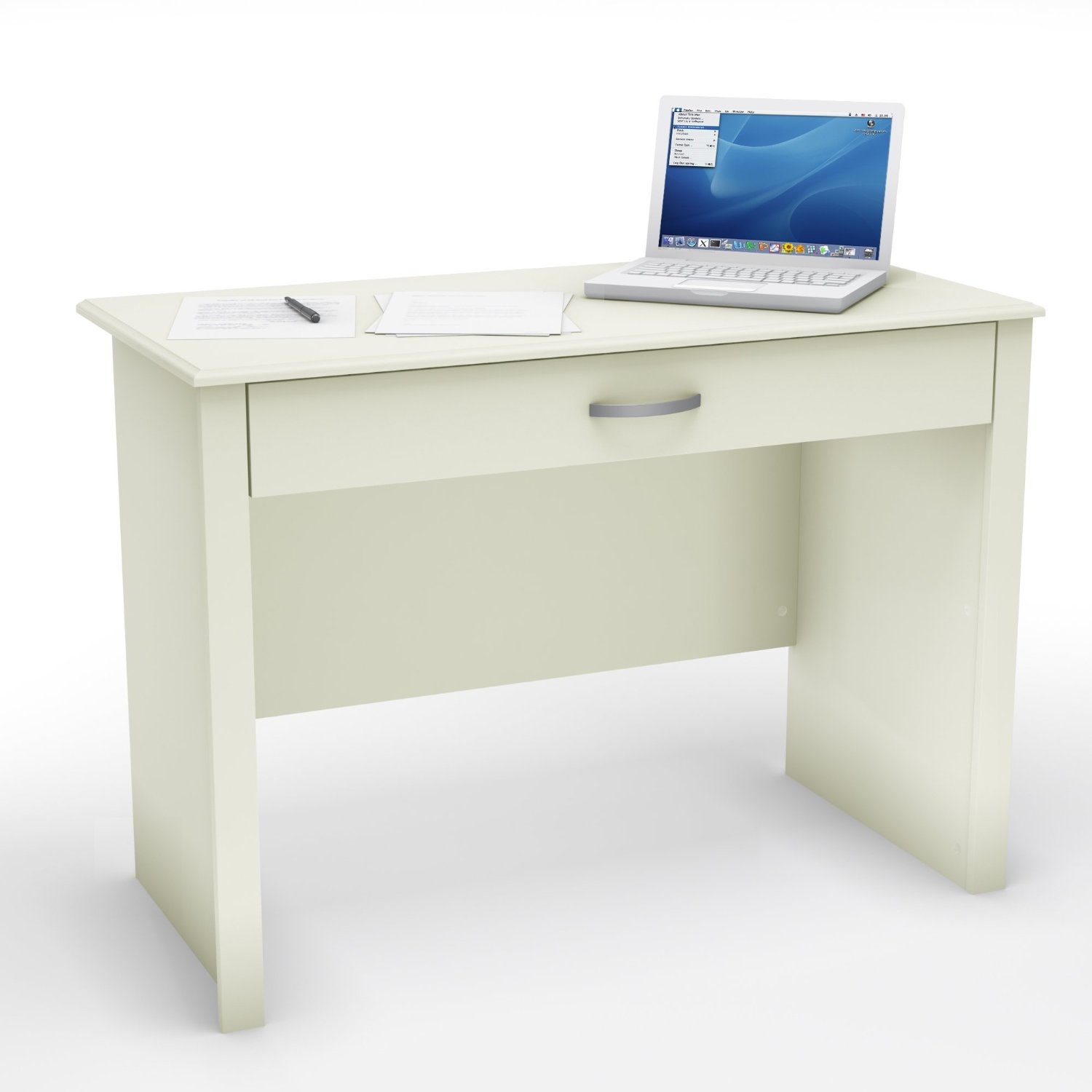 FaFurn - Contemporary Computer Desk in White, Wood