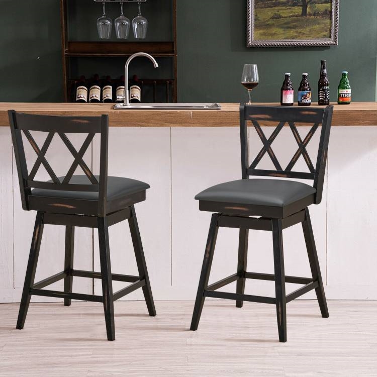 FaFurn - Set of 2 Swivel Barstool