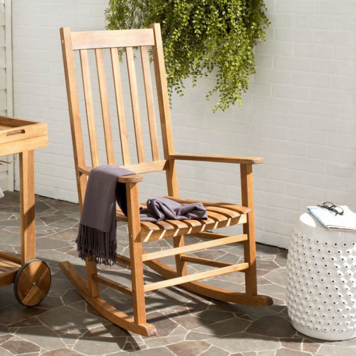 FaFurn - Mission Rocking Chair in Teak, Wood