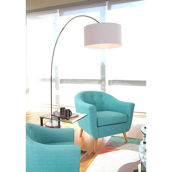 FaFurn - Modern Armchair with Solid Wood Legs in Turquoise