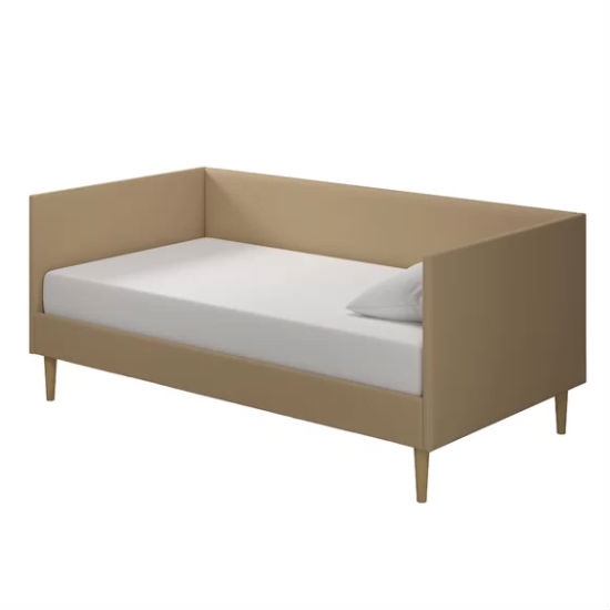 FaFurn Modern Twin Size Daybed - Tan, Linen