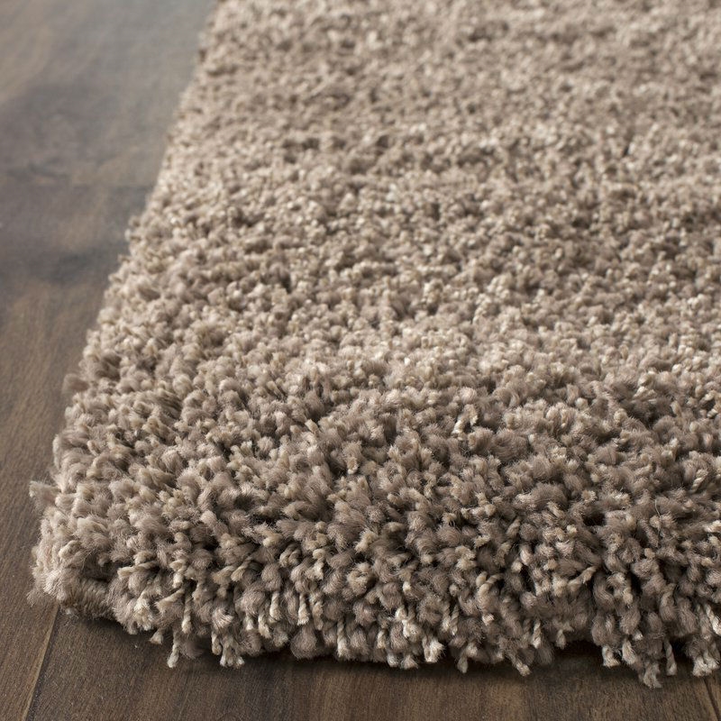 FaFurn Hand-Tufted 91x64" Rug - Taupe