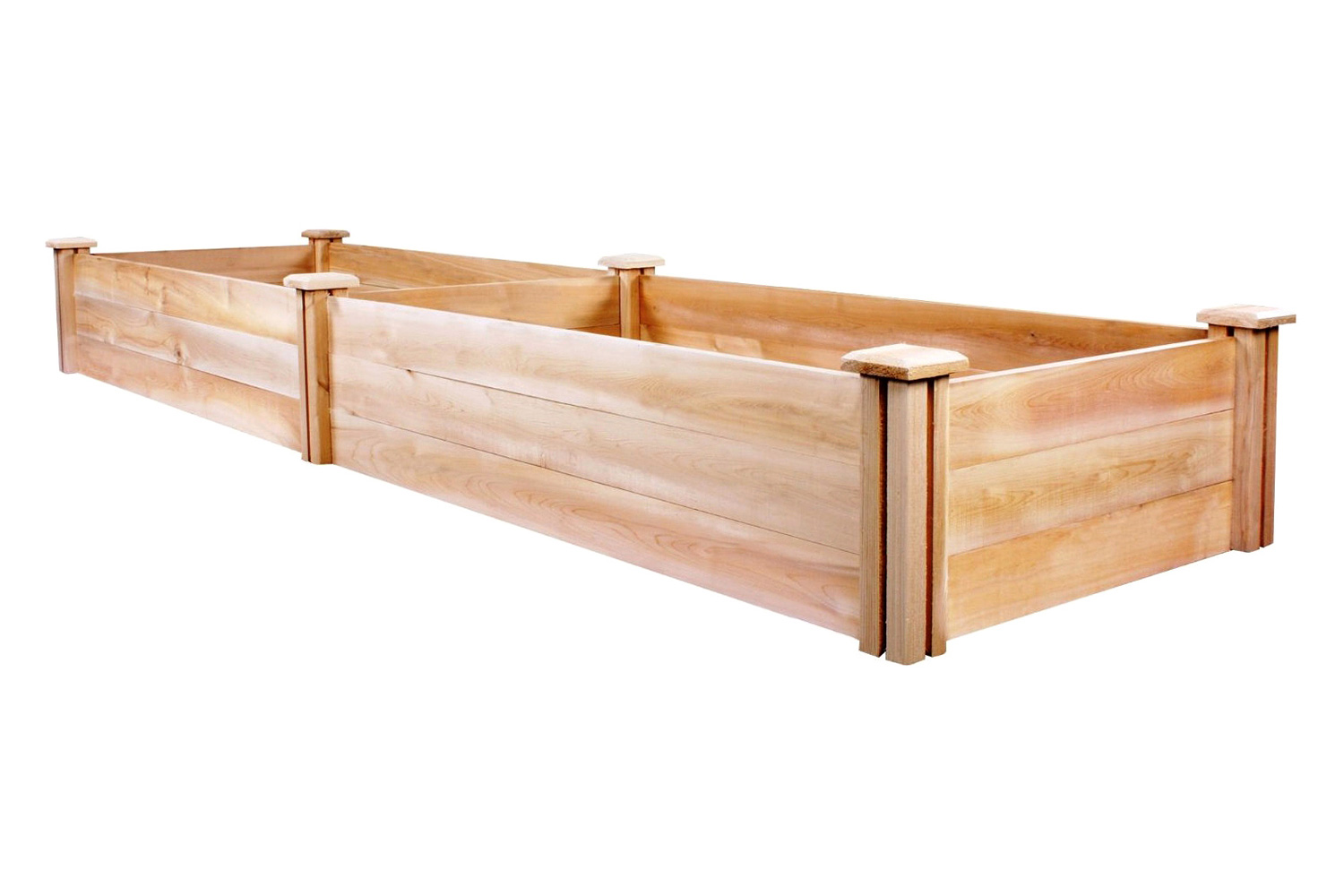 FaFurn Cedar Wood 2-Ft X 8-Ft Outdoor Raised Garden Bed Planter Frame