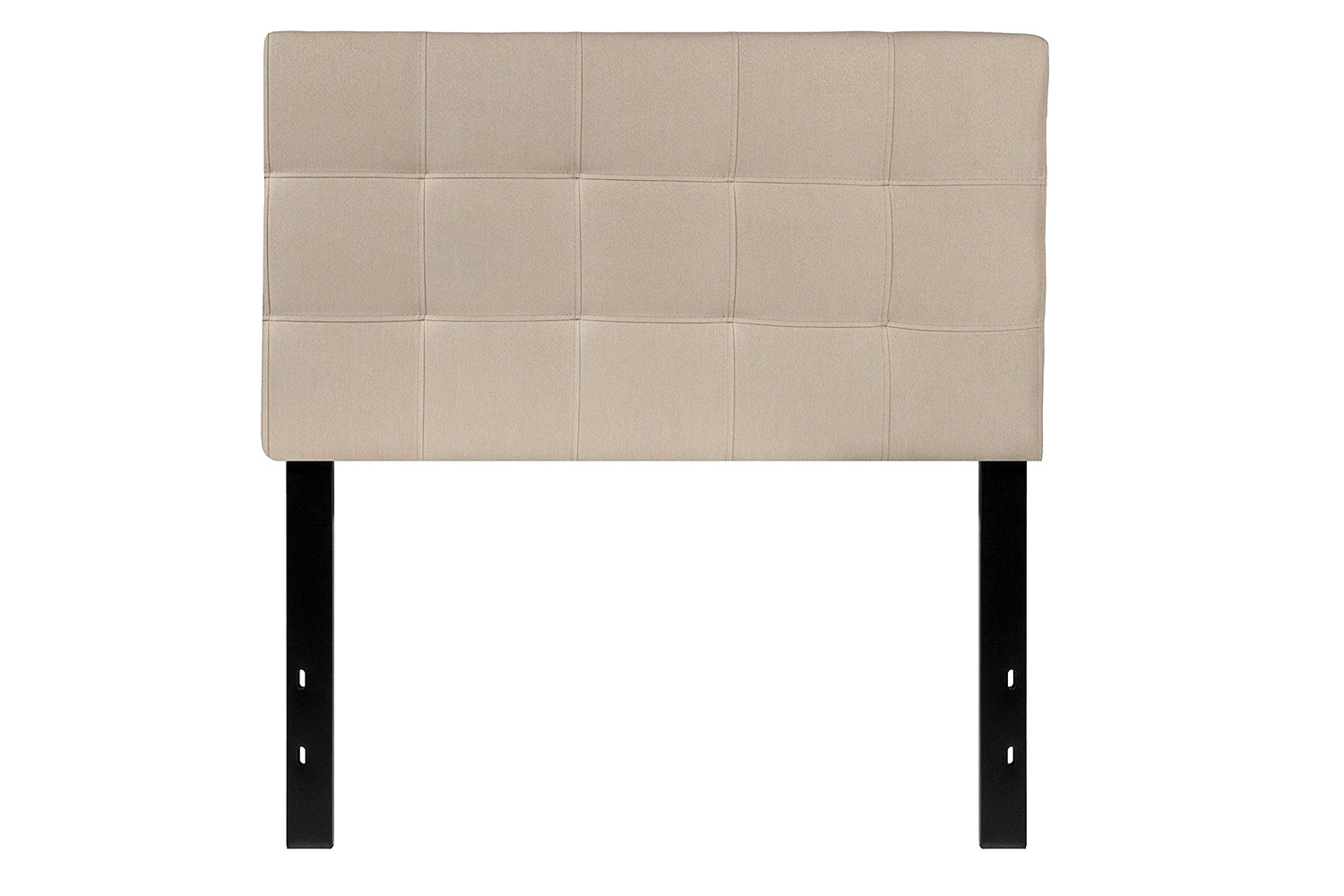 FaFurn Modern Fabric Upholstered Panel Headboard - Beige, Twin Size