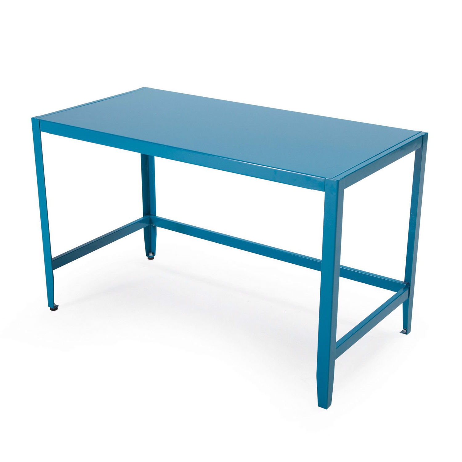 FaFurn - Modern Office Desk in Teal Blue, Metal