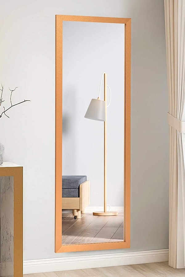 FaFurn - Full Length Bedroom Mirror with Over The Door Or Wall Mounted Design