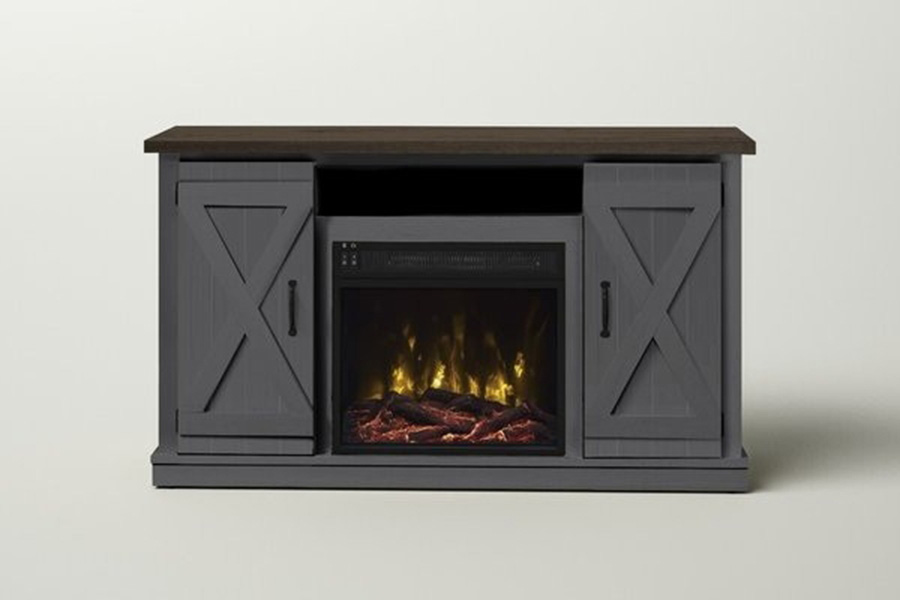 FaFurn - Farmhouse TV Entertainment Electric Fireplace