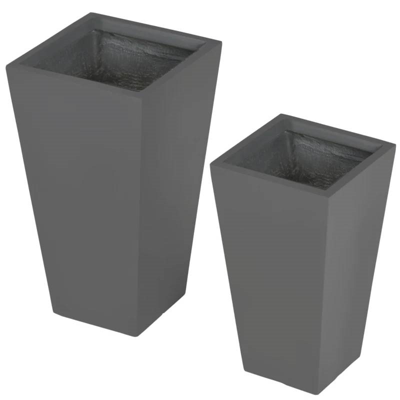 FaFurn - Set of 2 Modern Lightweight Flower Pot Planters