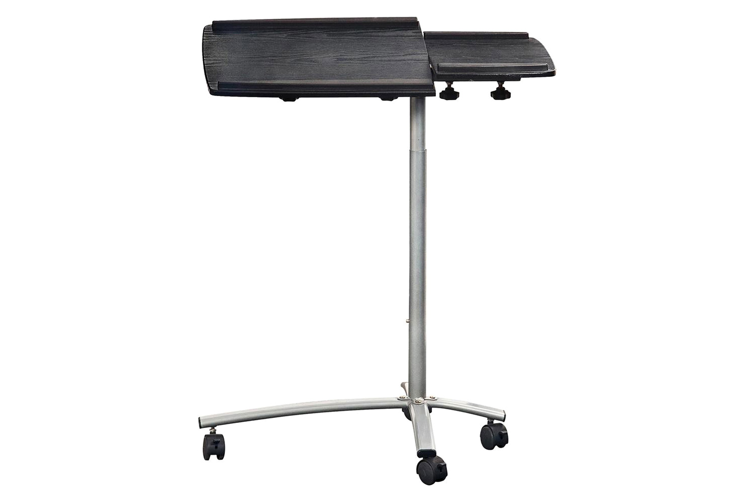 FaFurn - Adjustable Laptop Computer Cart Desk Stand in Graphite Wood Grain