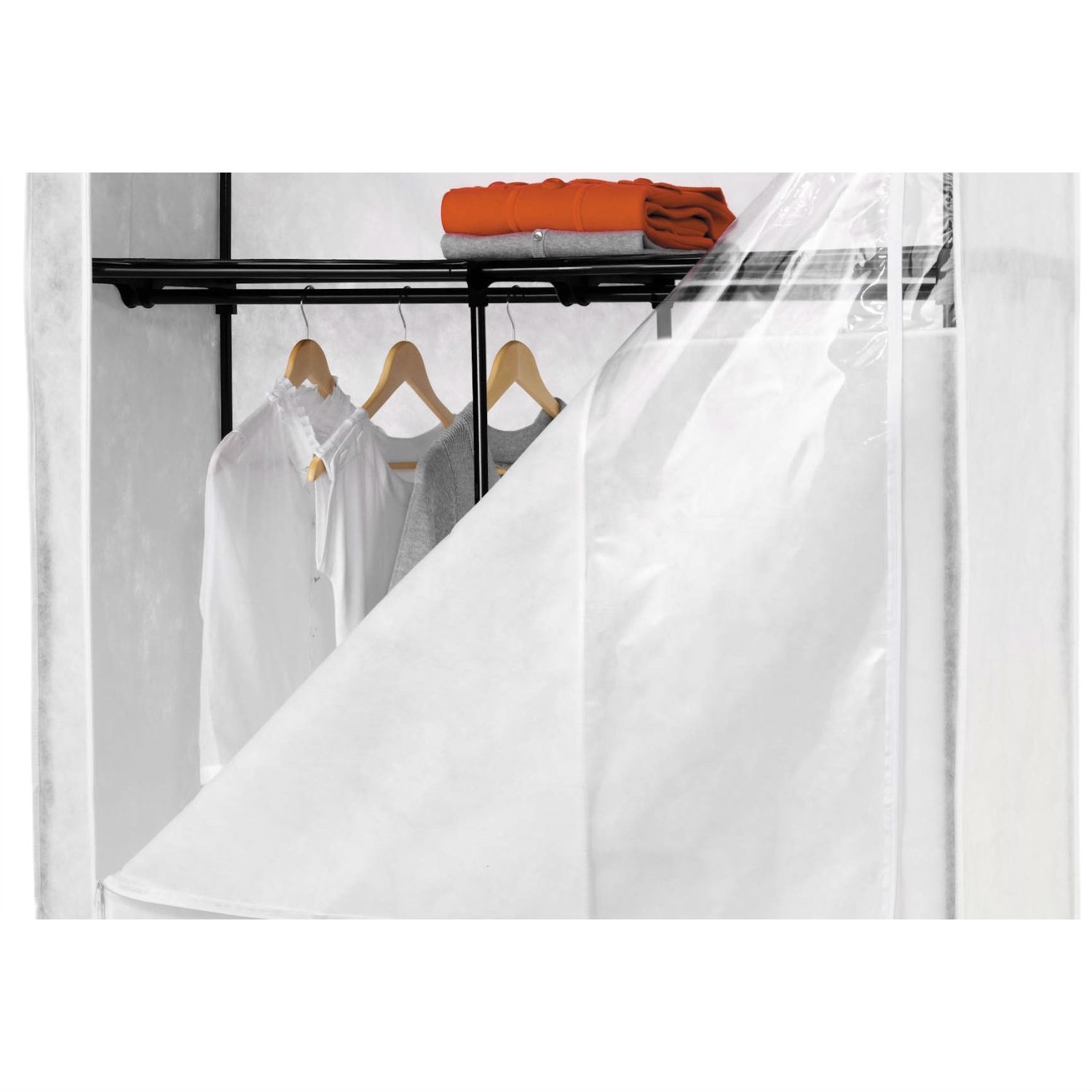 FaFurn Portable 46" Wardrobe - White