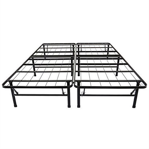 FaFurn - Twin Size Platform Bed Frame in Black, Metal