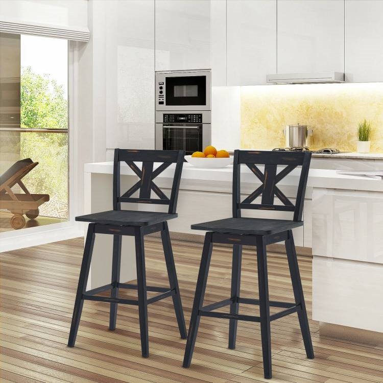 FaFurn - Set of 2 Modern Swivel Barstool