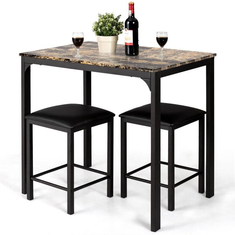 FaFurn - 3-Piece Modern Dining Set (DTSCBWM4239581)