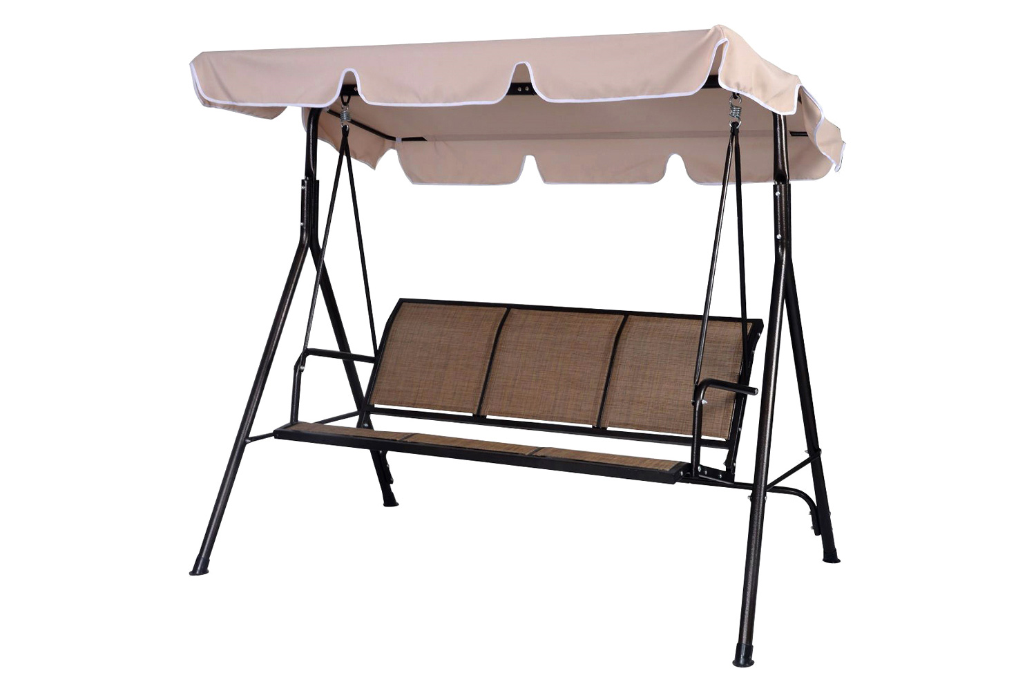 FaFurn - Outdoor 3-Person Canopy Swing for Porch Patio or Deck