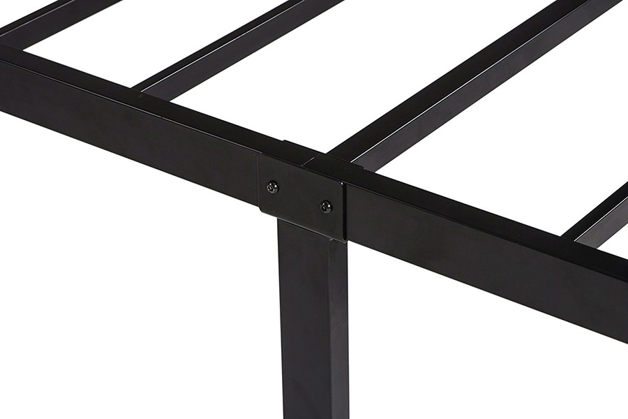 FaFurn - Twin Xl Study Black Metal Platform Bed Frame