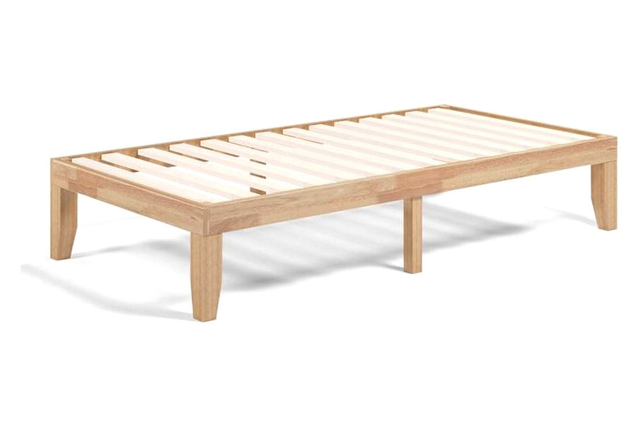 FaFurn Solid Wood Platform Bed Frame - Twin Size