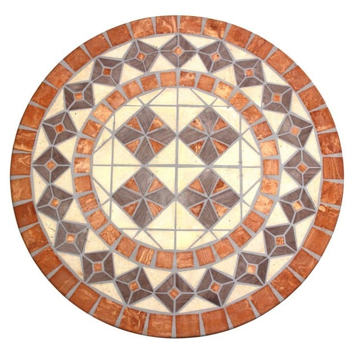 FaFurn - Mosaic Bistro Table in Terracota