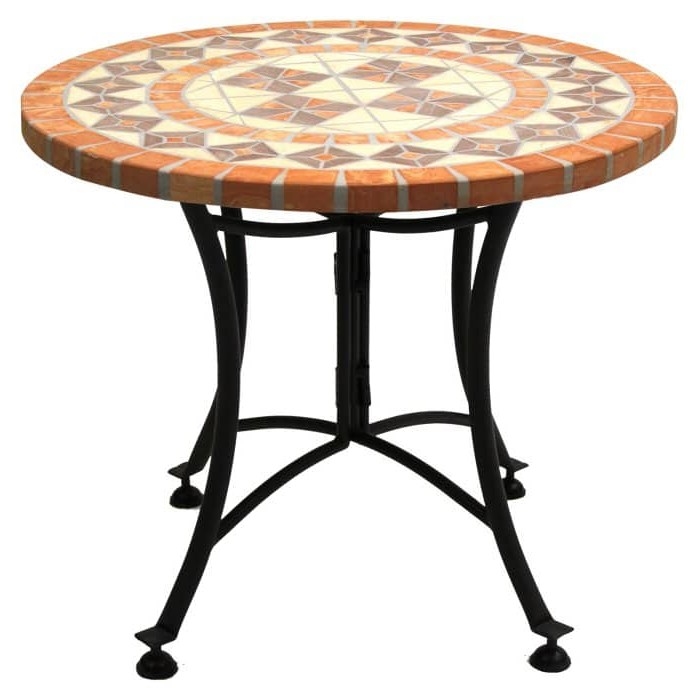 FaFurn - Mosaic Bistro Table in Terracota