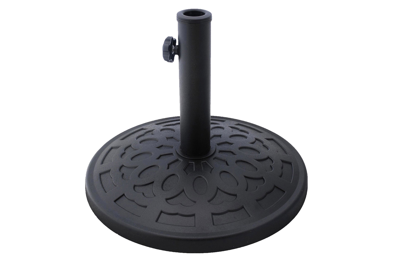 FaFurn - 17.6 Lb Sturdy Outdoor Resin Umbrella Base in Gray Black Finish