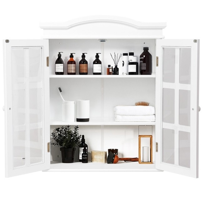 FaFurn Bathroom Cabinet - White, Wood