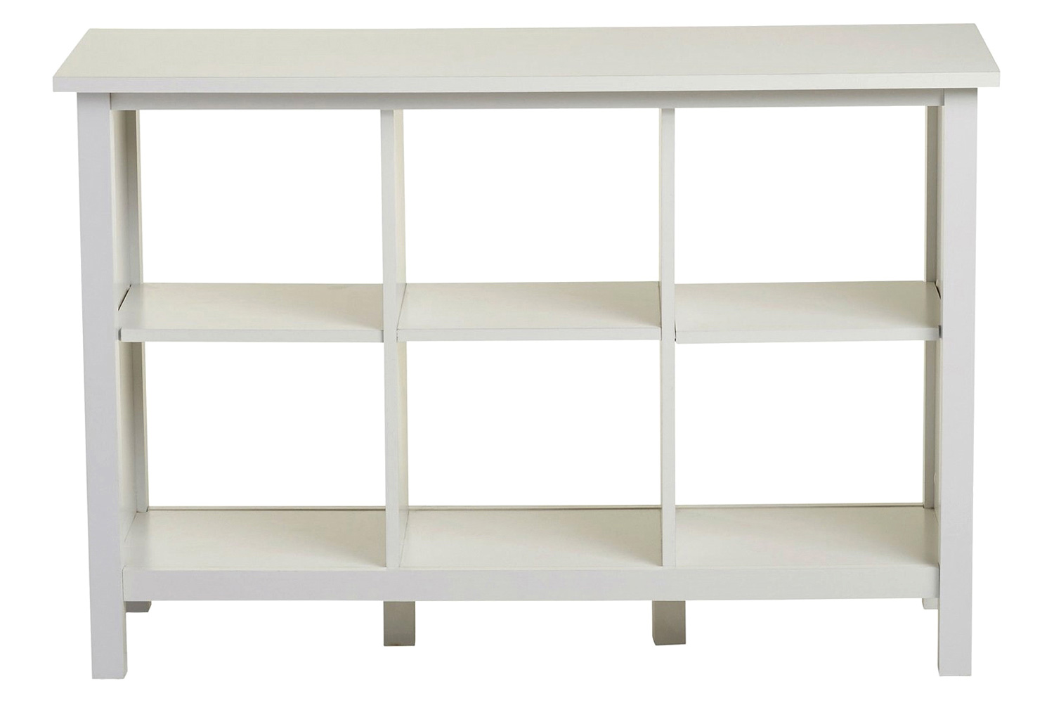 FaFurn - Adjustable Shelf 6-Cube Bookcase Storage Unit Sideboard in White