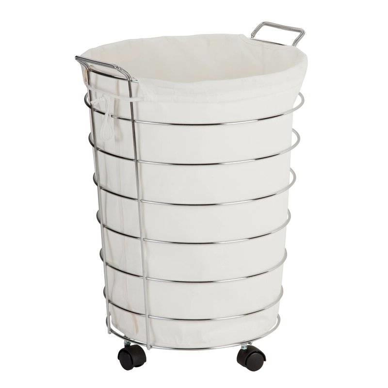 FaFurn - Laundry Hamper Basket with Wheels Casters and Removable Bag