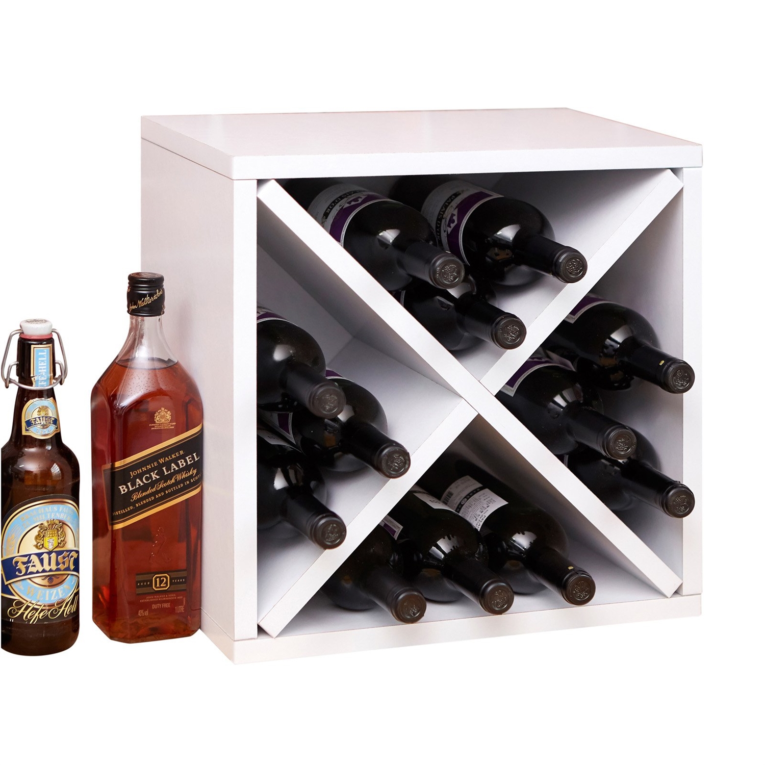 FaFurn - Stackable 12 Bottle Wine Rack