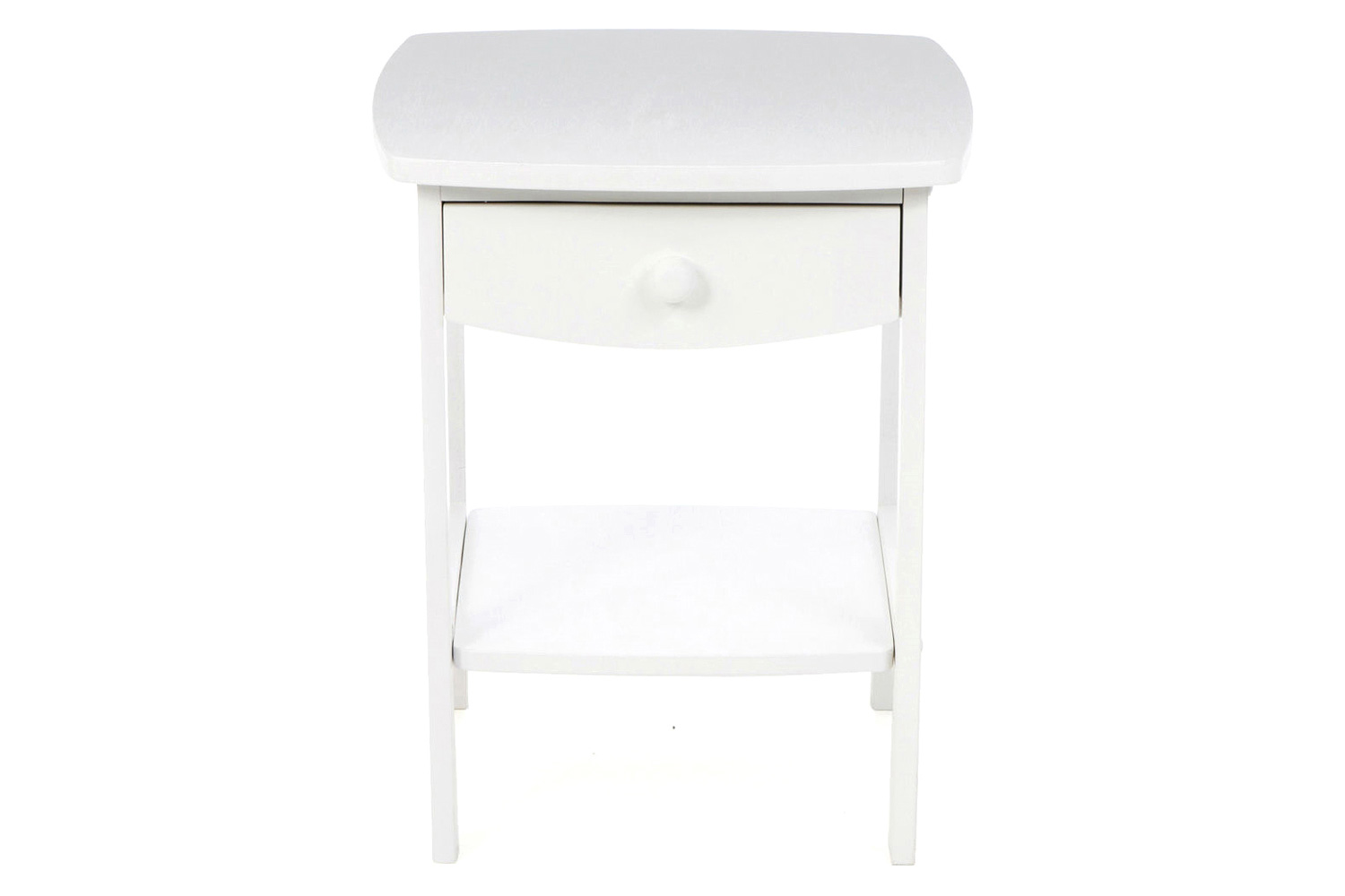 FaFurn 1-Drawer Bedroom Nightstand Contemporary - White