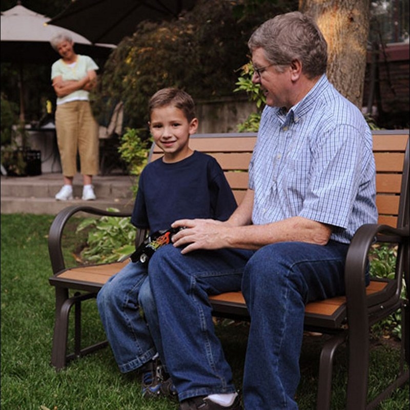 FaFurn - 48" Garden Bench in Walnut, Wood