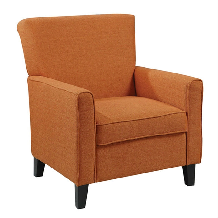 FaFurn - Armchair with Wood Legs in Orange