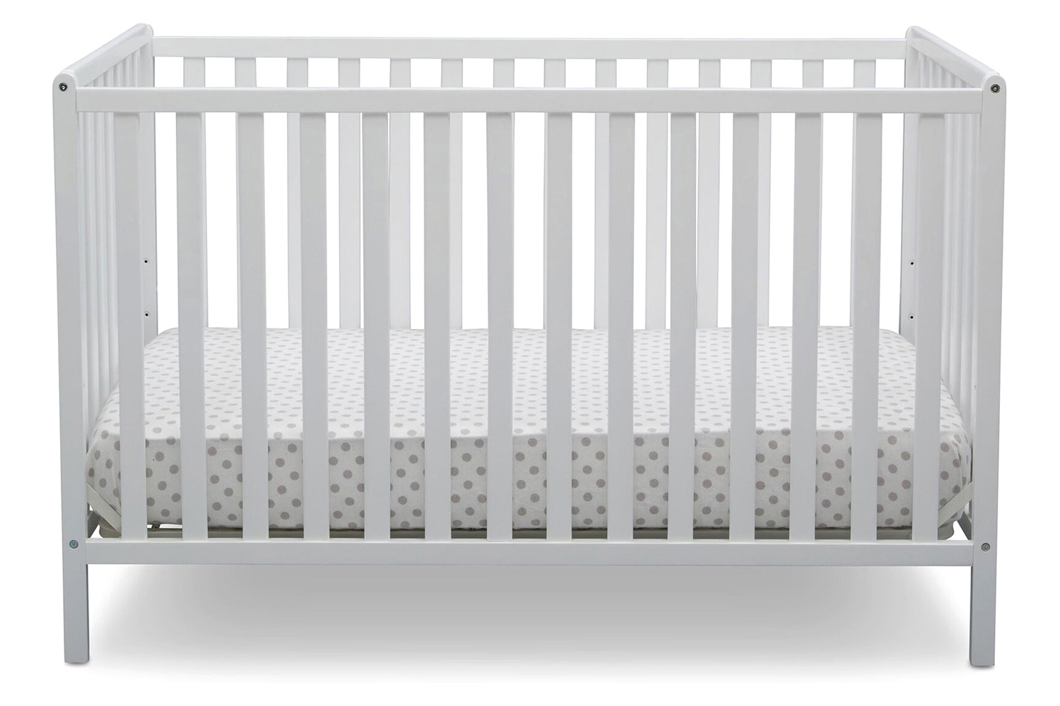 FaFurn 3-In-1 Modern Convertible Baby Crib Toddler Bed - White